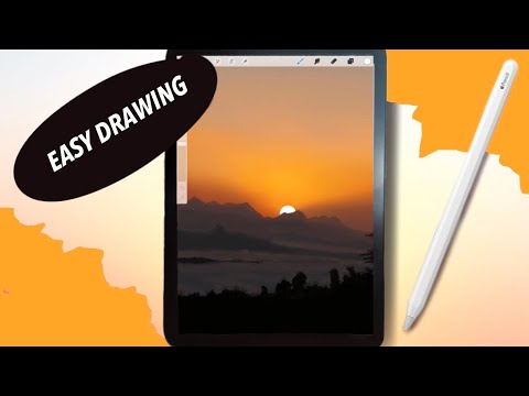 Anyone Draw a Stylized Landscape in Procreate- Easy Drawing For Ipad