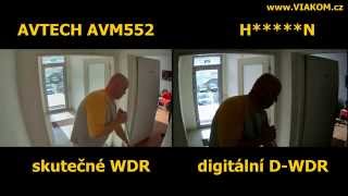 AVTECH WDR porovnání s D-WDR technologií