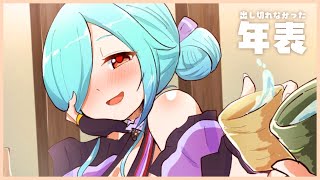 【お雑談】お誕生日配信で未公開だった年表見てってよ