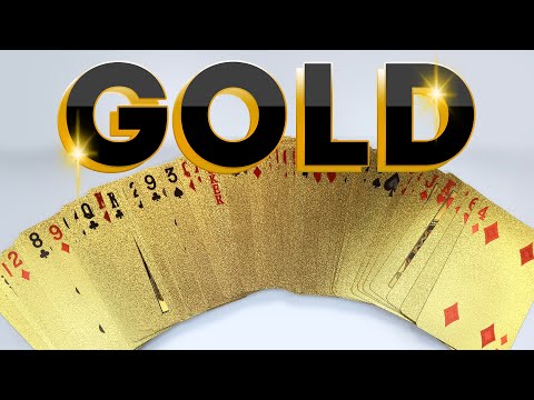 Playing card gold plying cards