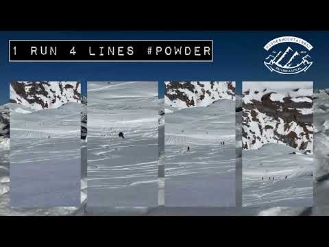 1 run 4 lines. Powder lines in LAAX