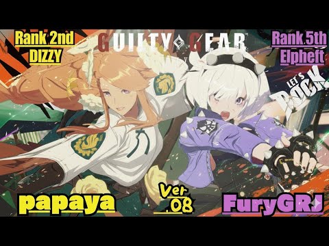 GGST➤ Rank 2nd DIZZY / ディズィー [ Peluna ] vs Rank 5th Elphelt / エルフェルト [ FuryGRJ ] Guilty Gear Strive