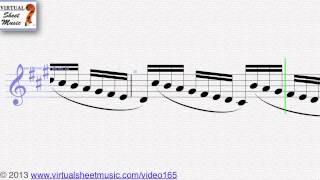 Johann Sebastian Bach's Prelude from Suite No. 1, for bass clarinet sheet music - Video Score
