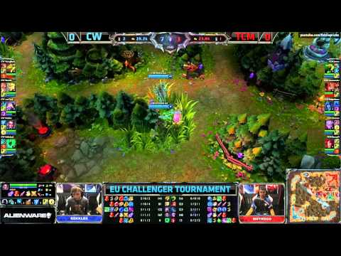 (CW vs TCM) Copenhagen Wolves vs TCM-Gaming - Game 1 - Gamescom 2013 D1 LCS EU Challenger Promo Semi