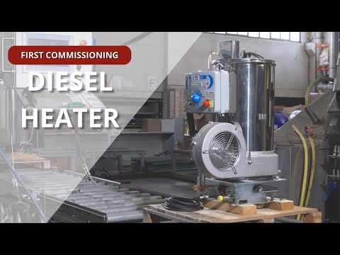 MAZZONI DIESEL HEATER WITH CONTROL PANEL - FIRST COMMISSIONING