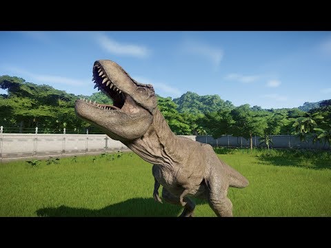 T-Rex VS All Carnivores (New Dinosaur) Update 1.6.2 - Jurassic World Evolution