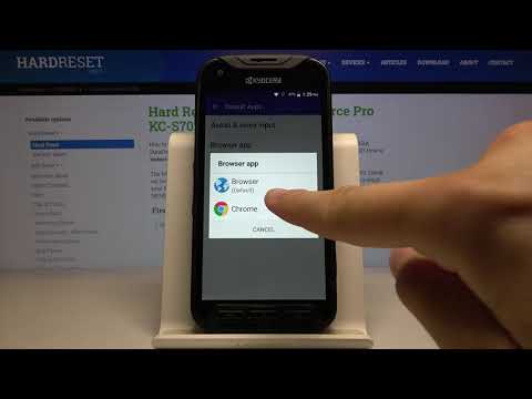 How to Change Default Apps in Kyocera DuraForce Pro - Manage App Preferences