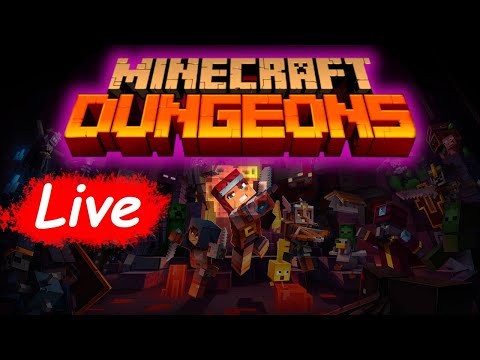 Gamy Guys - Minecraft Dungeons Live - Fighting the ENDERMAN and looking for the Dragon Enderman