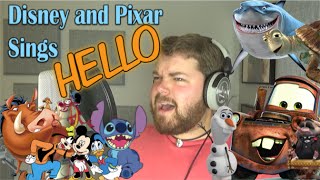 Disney and Pixar Sings Hello