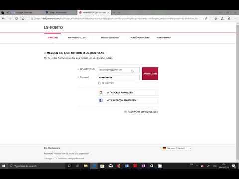 55LA6408 - LG SMART WORLD APP Login Error