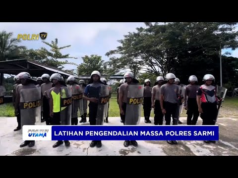 PERSONEL SATUAN SAMAPTA POLRES SARMI LAKSANAKAN LATIHAN DALMAS