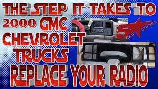 The steps it take to replace your radio, Chevy Silverado or Tahoe GMC Sierra or Yukon