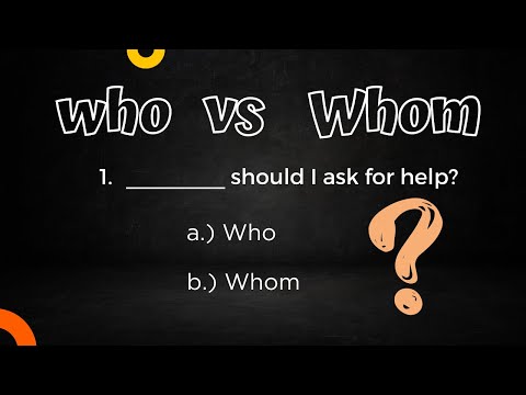 Who Vs. Whom: Can You Ace This Tricky Grammar Quiz? #englishquiz #englishgrammar #testyourknowledge