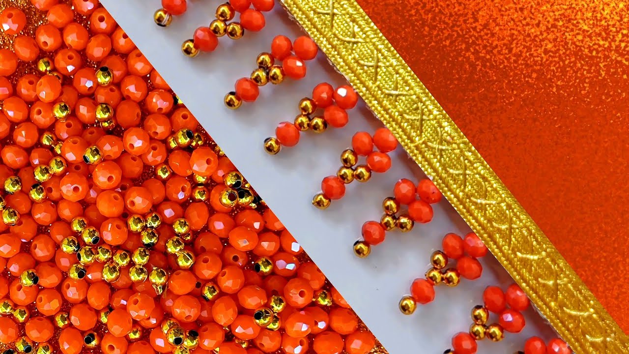 A new design of tassel embroidery.#DIY🧡