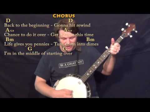 The Middle of Starting Over (Sabrina Carpenter) Banjo Cover Lesson with Chords/Lyrics