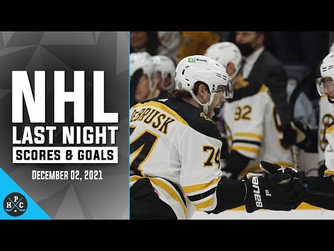 NHL last Night: All 56 Goals and Scores on December 02, 2021