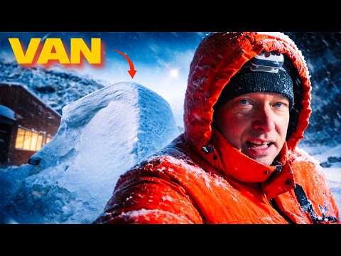 Arctic Winter Life: My FIRST STEALTH Camping in Snowed in Fishing Village! Surviving Alone in a Van