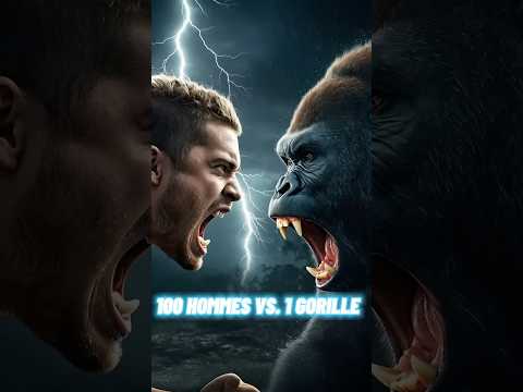 100 Hommes VS. 1 Gorille !