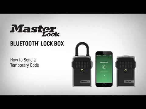 How to Send a Temporary Code for your Master Lock® Bluetooth® Lock Box