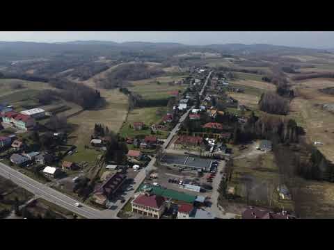 Grabownica Starzeńska z lotu ptaka - kwiecień 2021