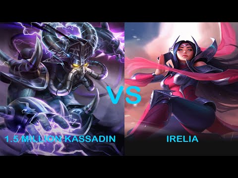 HOW TO CARRY A TOO BAD TEAM | 1.5 MILLION KASSADIN VS IRELIA | PLATINUM ELO GAMEPLAY