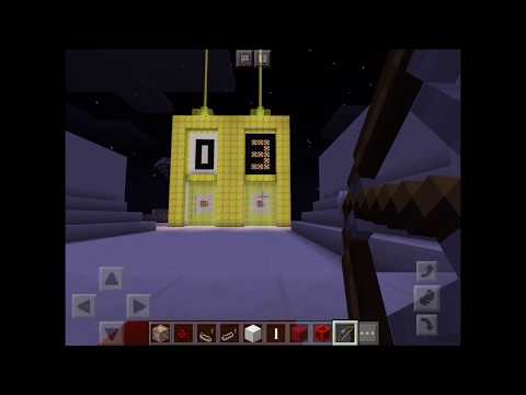 Minecraft Schießstand mit Zähler und auswechselbaren Zielscheibe