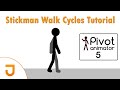 How To Animate A Walk Cycles Pivot Animator 5 Tutorial Joxe