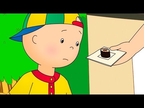 Caillou Tries Sushi | Funny Animated cartoon for Kids | Cartoon Caillou l Cartoon Movie