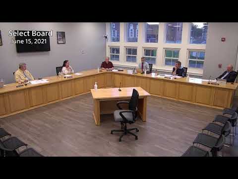Select Board meeting June 15, 2021