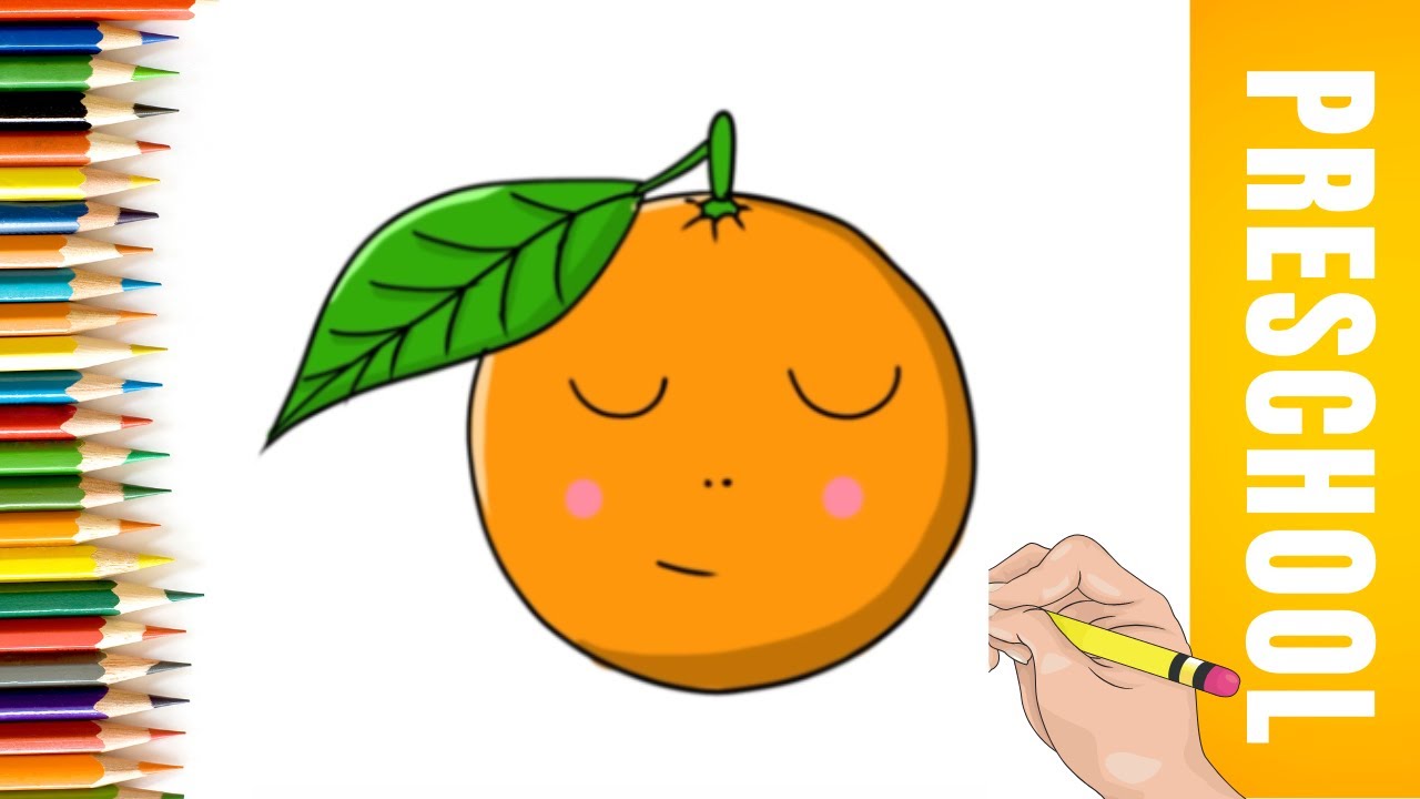 How To Draw An Orange for Kids
