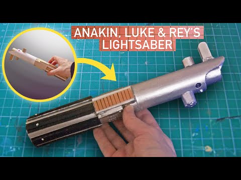 How To Make Anakin, Luke & Rey's Lightsaber (Cardboard) DIY Prop Easy