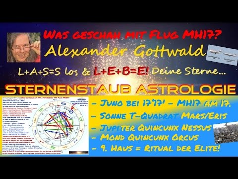 Horoskop MH17 - Was geschah mit dem Flugzeug? Juno bei 17°17' am 17. okkultes Ritual