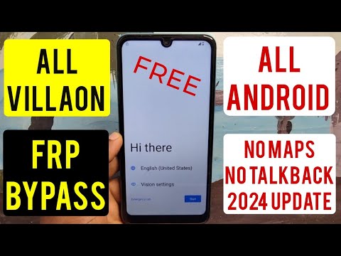 Villaon (V20, V30, V40) Frp Bypass/Google Account Lock Remove 2025 |Android 13 14| No Maps No CM2 |