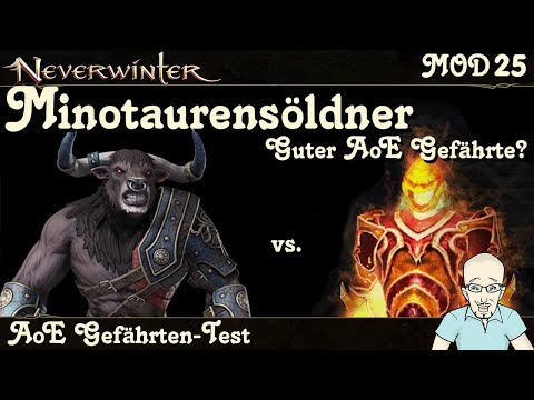 NEVERWINTER Minotaurensöldner Gefährte für AoE Schaden - Test - Gefährten Vergleich PS4/PS5 deutsch