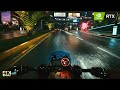 Cyberpunk 2077 Motorbike Driving Tour around the Night City | 4K Ultra Graphics - Realistic Driving