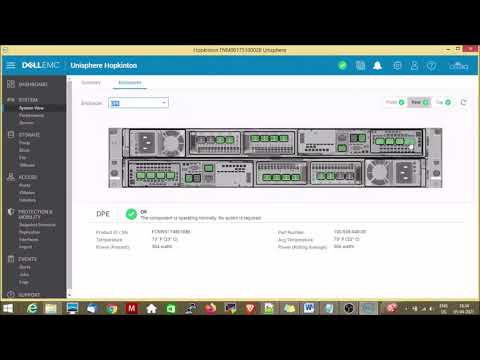 Storage Application Unisphere Overview | DELL EMC UNITY 480F Management | SAN Practical session