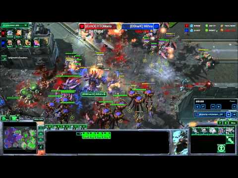 TvZ Mech HTOMario vs [DSharK]Mithra, Explaining late game.