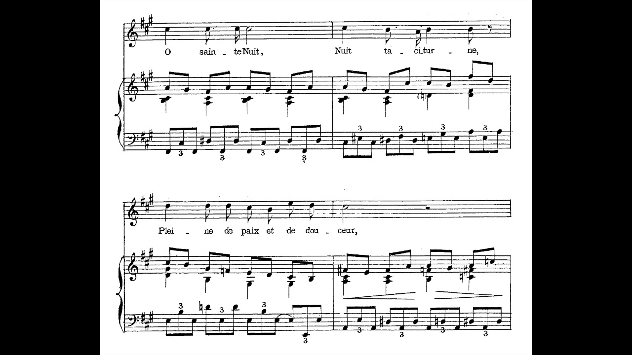 César Franck - Nocturne, song for voice & piano, FWV 85 (F sharp minor) (1884) [Score]