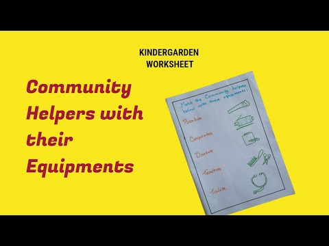 Community helpers with their Equipments | Lkg students must know | Tools that our helpers use