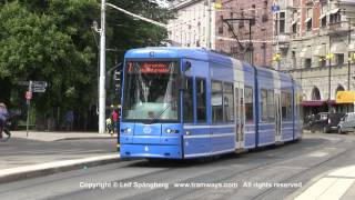 preview picture of video 'Spårväg City / City Tram in Stockholm, Nybroplan'