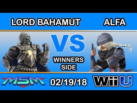 MSM 134 - NSD | Lord Bahamut (Ganondorf) Vs. ESA | Alfa (Sheik) Winners Side - Smash 4