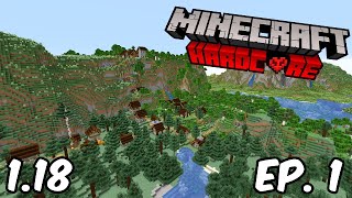 Minecraft 1.18 Hardcore - 1 Hour A Day!