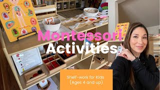 Montessori Activities and Shelf work for Kids #montessoriwithhart