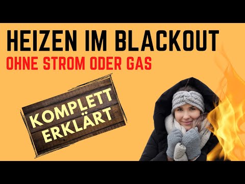 CRISIS PREPARATION Heating - How to heat quickly without electricity and gas during a power outag...