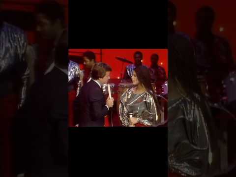 Sharon Bryant of Atlantic Starr being interviewed by Dick Clark on American Bandstand