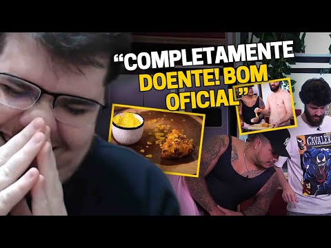 CASIMIRO REAGE: DEFANTE E MÍTICO FAZEM QUEIJO EMPANADO COM DORITOS - RANGO BRABO |Cortes do Casimito