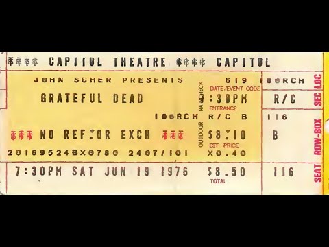 Grateful Dead - 6/19/76 - Capitol Theatre - Passaic, NJ - mtx