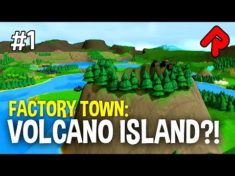AUTOMATING THE VOLCANO ISLAND! | Factory Town gameplay ep 1 (PC early access)