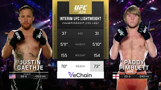 UFC 324 : გეიჯი VS პიმბლეტი