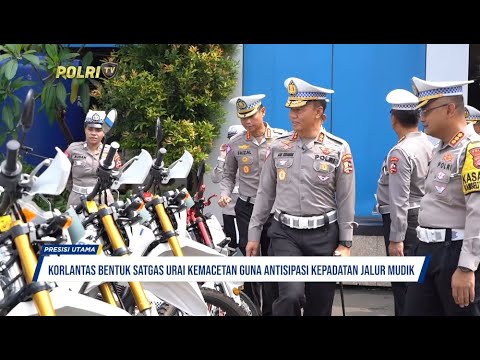 KAKORLANTAS SERAHKAN 500 KENDARAAN RODA DUA UNTUK SATGAS URAI KEMACETAN